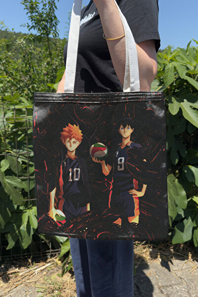 ZipZap Haikyuu V4 Summer Winter Double-Sided Canvas Print Tote Bag Anime Bag