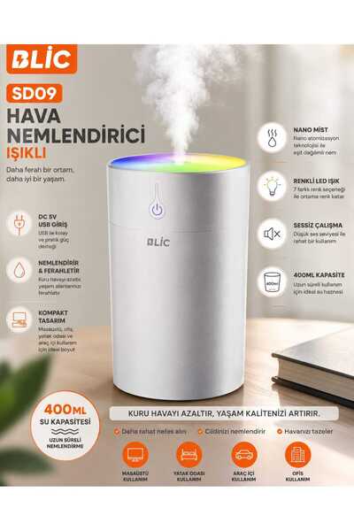 Blic SD09 Ultrasonik Hava Nemlendirici RGB