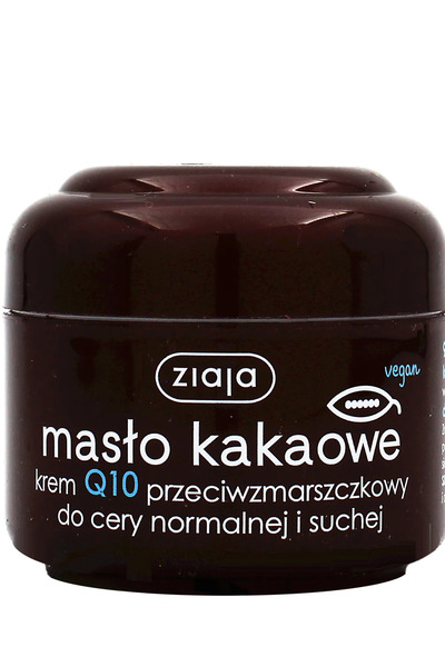 Ziaja Cremă anti-rid cu unt de cacao și Q10 pentru ten normal și uscat, 50 ml