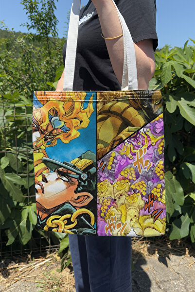 ZipZap Jojo V4 Summer Winter Double-Sided Canvas Printing Tote Bag Anime Bag