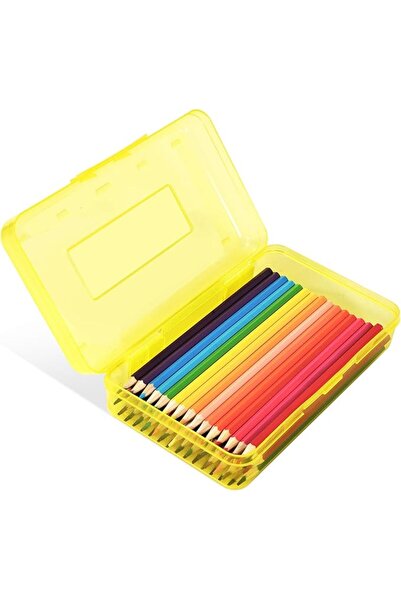 GENERAL Colored Plastic Pencil Box, Large Capacity Pencil Case, Pencil Boxs f...