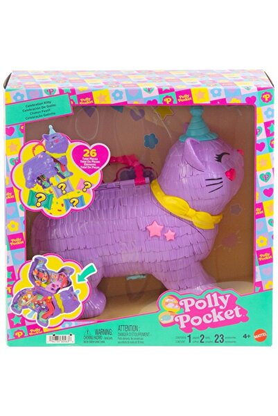 mattel Set Papusi Polly Pocket Mini - Piniata Gatoula, accesorii de petrecere...