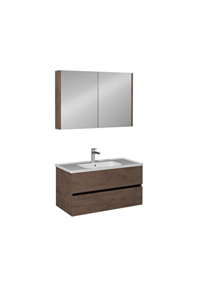 İsvea TRİO PLUS 100 CM LAVABO DOLABI 1 Ç. RETRO BRONZ 24TP1376100I