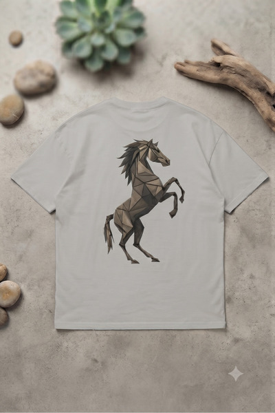 UNCİA OUTDOORS Tricou unisex pentru bărbați/femei, cu imprimeu cu cai, cu gât...