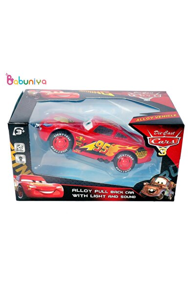 CARS Die-Cast Alloy Pull-Back Car with Light & Sound – Mini Alloy Vehicle