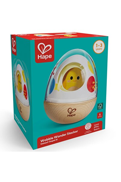 Hape Jucarie leganata din lemn care dezvolta gandirea - Pui si ou,
