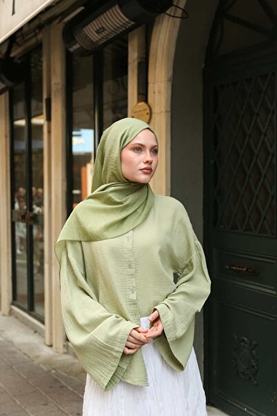 ENRİCO FERRİ Allure Plain Tensel Shawl - Nefti
