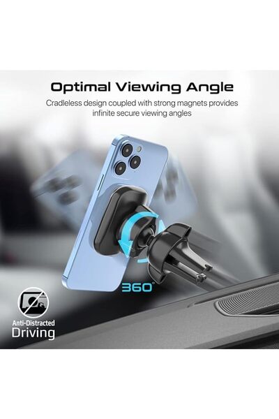 Promate Magnetic Car Mount, Universal Cradleless AC Vent Phone Holder with 36...