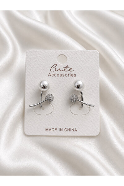 Generic Brand Earrings Are Created for the Ear with a White Loop.