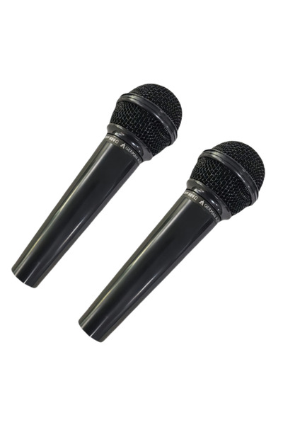 Choice 2pcs black head 1/2pcs Fake Microphone Prop, Plastic Prop Microphone, ...