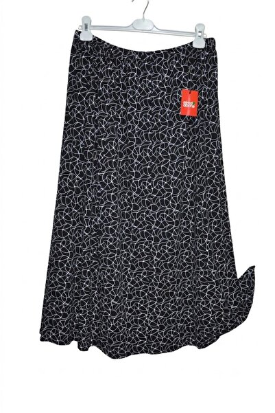 elma abone Plus Size Pigment1 Combed Cotton Elasticated Maternity Skirt