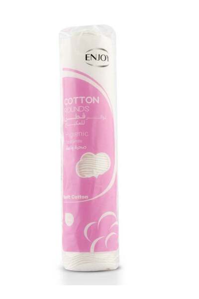 Enjoy Soft Cotton Pads 100 Pcs for Makeup Removal and Skin Cleansing