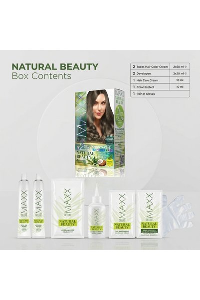 MAXX DELUXE Nourishing Hair Color with Natural Oils and Protective Extracts for Long-Lasting Gray Coverage - Various Shades and Color Options