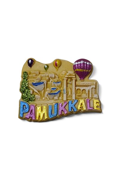 Genel Markalar Denizli Pamukkale magneti polyester kabartma hediyelik magnet