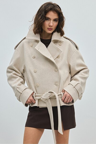 Stradivarius Kısa trençkot