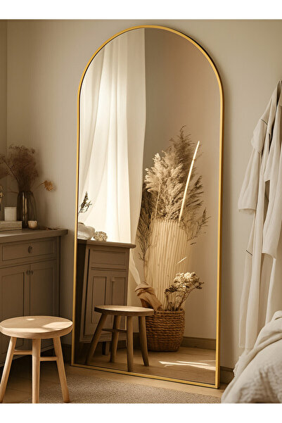 Taimi Large Mirror With Elegant Design150x50cm-full Length Mirror With Gold M...