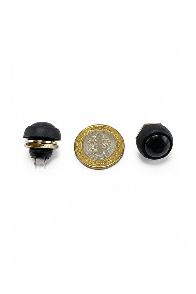 Genel Markalar Yaylı Basmalı Anahtar | Push Buton | Siyah | 12mm | PBS-33B | ...