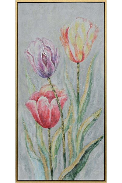 Crestview Collection Haya Flowers Handmade Oil Painting