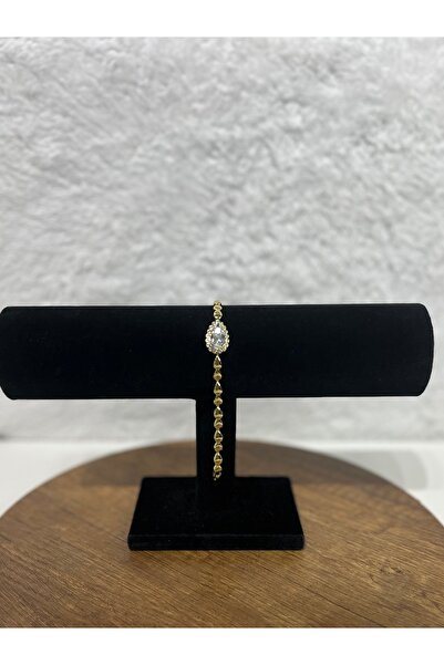 Elyana Damla Taşlı Gold Bileklik