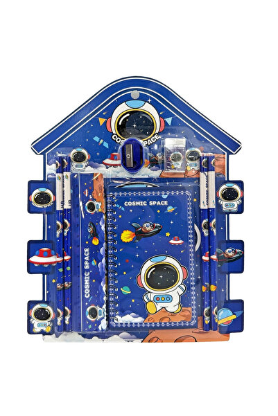 OEM Σχολικό σετ=8τεμ Αστροναύτης με Μπλοκ 27x22cm JustNote 703447