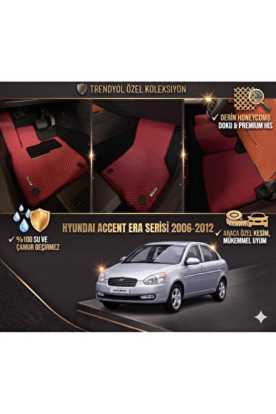8D OTO PASPASI HYUNDAİ ACCENT ERA SERİSİ 2006 - 2012 PREMİUM ARACA ÖZEL EVA P...