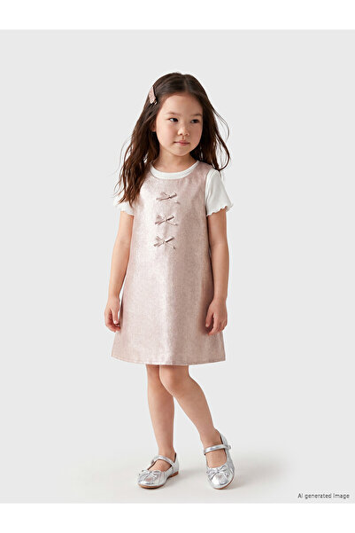 LC Waikiki Trendlucky Girls' Set with Bow Detail