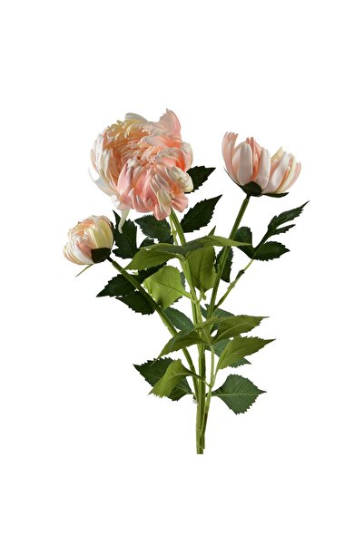 MONDEX Ramură artificială de crizantemă din plastic Viridis 70cm Verde 3 bucăți