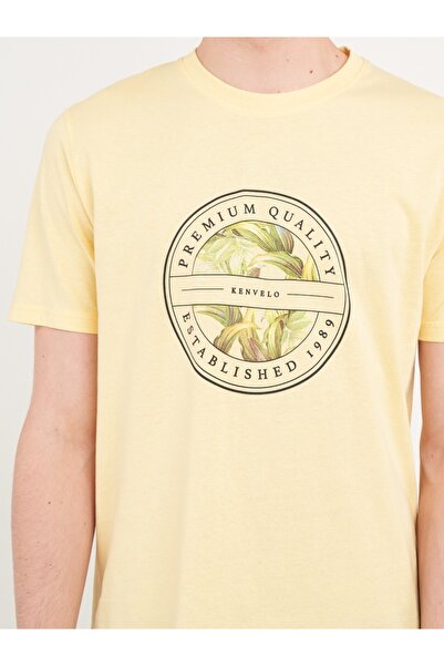 Kenvelo - Tricou barbat cu maneca scurta si imprimeu