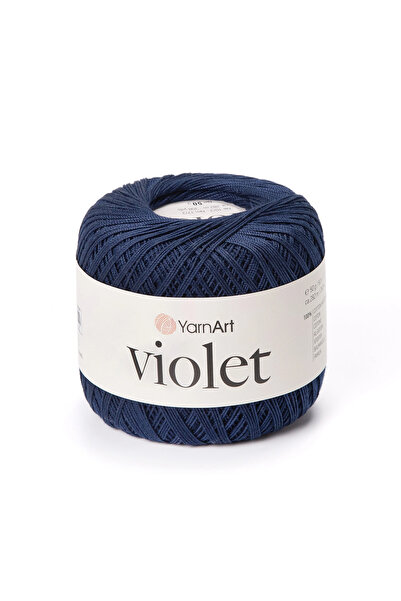 Yarnart Violet Lacivert Koton Merserize Dantel Örgü İpi 0066