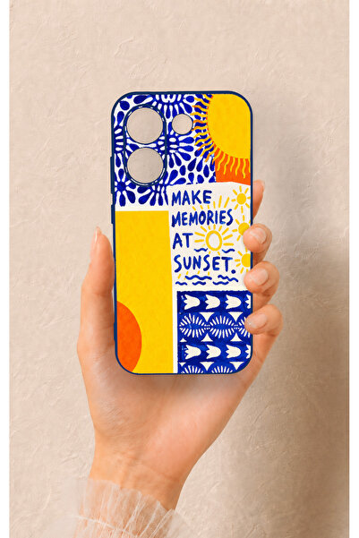 Vip Case Poco X8 Pro Uyumlu Sunset Desenli Silikon Kılıf
