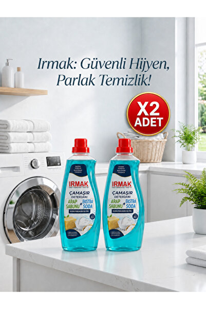 Irmak SIVI ÇAMAŞIR DETERJANI ARAP SABUNU VE SODA ETKİLİ 1480 MLX2ADET