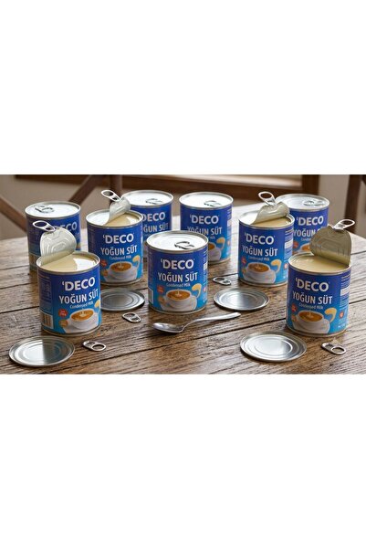 DECO Yoğunlaştırılmış Süt Condensed Milk 390 GR * 9 Adet