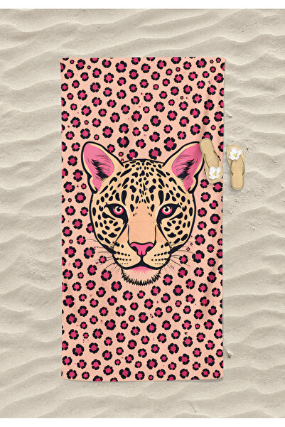 Levva Home Leopard Pink Patterned Cotton Digital Printed Adult Teen Women's B...