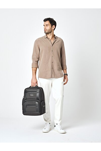 Pierre Cardin 01Pc00301 Men's Laptop Backpack 15.6 Inch Multi-Compartment Wat...
