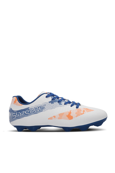 Slazenger Cyprus Krp Boys' Football Boots White / Saks Blue Soccer Shoes
