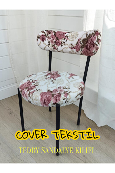 COVER TEKSTİL Teddy Sandalye kılıfı Mutfak Salon Cafe Restaurant Sandalyesi k...