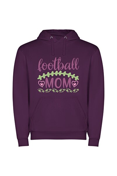 iLovePrints Gram's Gridiron Glam Φούτερ με κουκούλα σε χρώμα Μωβ