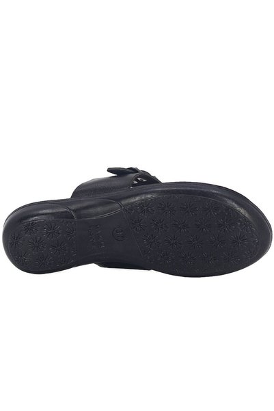 Flex 1150 Women's Anatomical Orthopedic Sole Black Color Classic Thin Flip Flops