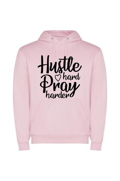 iLovePrints Heartful Hustlers: Hand-drawn Reverence Φούτερ με κουκούλα σε χρώ...
