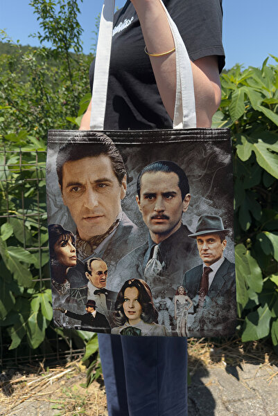 ZipZap حقيبة قماشية مطبوعة على الوجهين من The Godfather V4 للصيف والشتاء