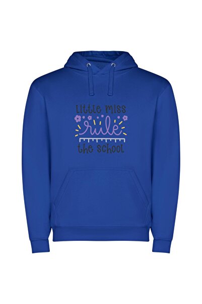 iLovePrints Reign of Little Miss Φούτερ με κουκούλα σε χρώμα Μπλε