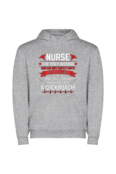 iLovePrints Glamorous Cockroach Conqueror: Nurse Φούτερ με κουκούλα σε χρώμα ...