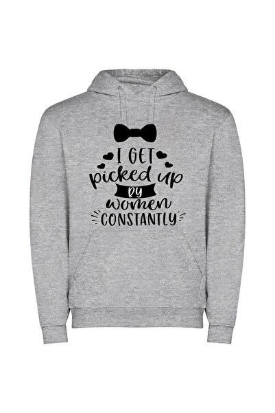 iLovePrints Women's Constant Admirer Φούτερ με κουκούλα σε χρώμα Γκρι