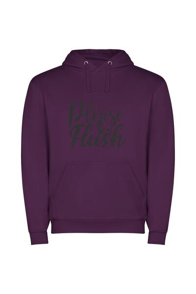 iLovePrints Elegant Flush Command Φούτερ με κουκούλα σε χρώμα Μωβ