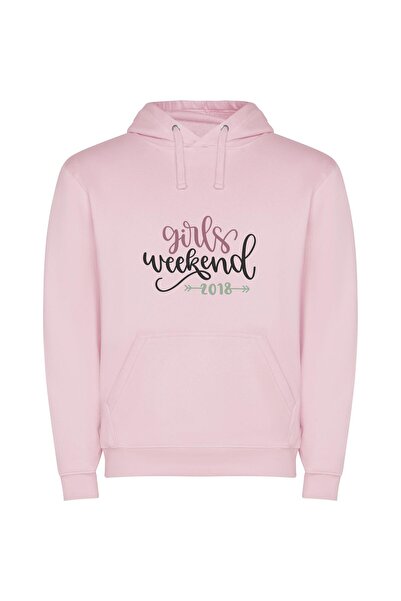 iLovePrints Chic Girls Retreat Φούτερ με κουκούλα σε χρώμα Ροζ
