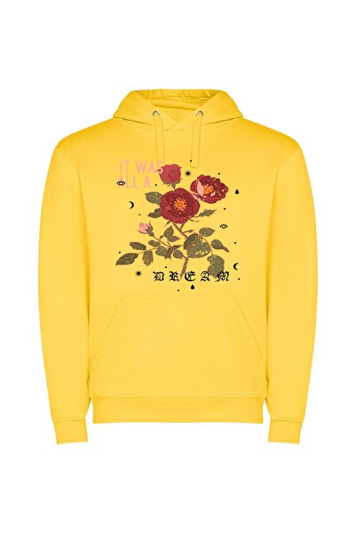 iLovePrints Rose's Exquisite Floral Illustration Φούτερ με κουκούλα σε χρώμα ...