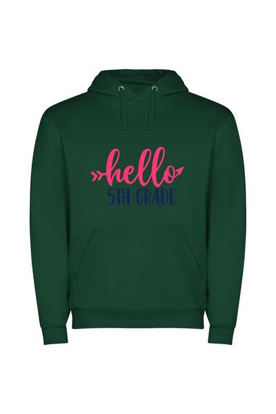 iLovePrints Vibrant Greetings: 5th Grade to High School Φούτερ με κουκούλα σε...