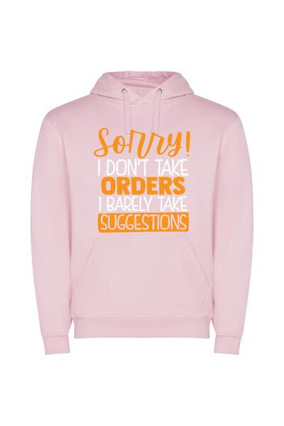 iLovePrints Apologies & Current Orders Φούτερ με κουκούλα σε χρώμα Ροζ