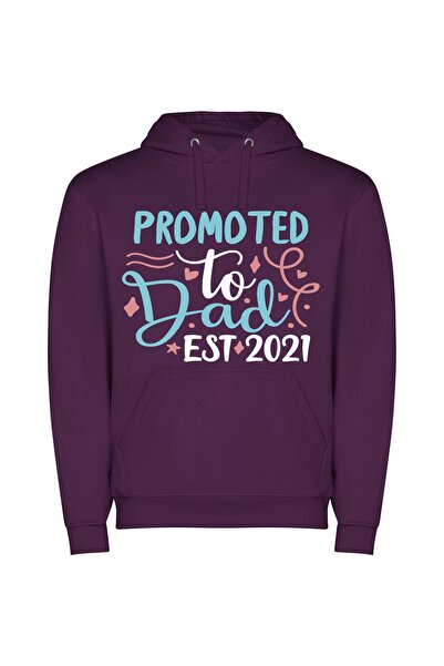 iLovePrints Colorful Pride Promotion Art Φούτερ με κουκούλα σε χρώμα Μωβ