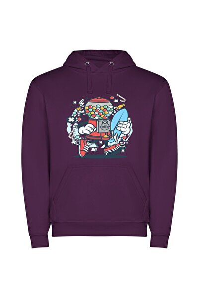 iLovePrints Candy Reflections: Retro Digital Illustration Φούτερ με κουκούλα ...